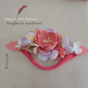 Pink Floral Headband 335