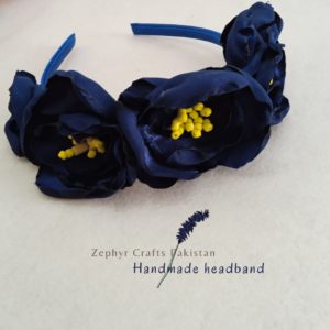 Blue Handmade Headband 338