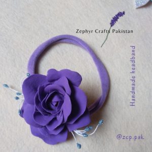 Purple Rose Headband 332