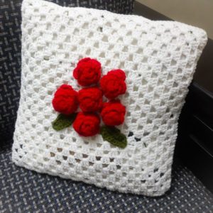 Granny floral cushion cover