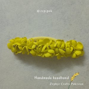 Yellow color headband for baby colors