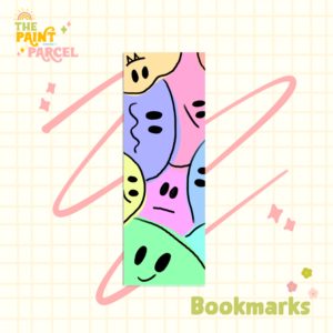 colorful bookmark with different mood faces