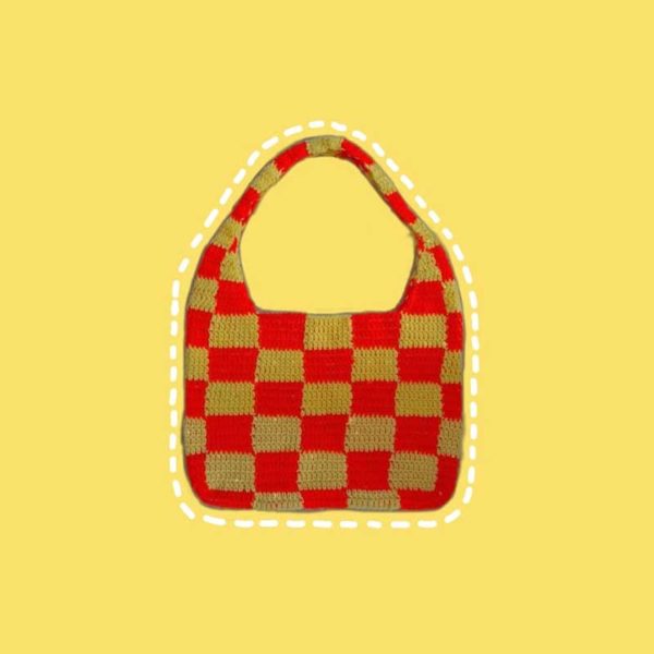 Handmade bag made with cotton yarn