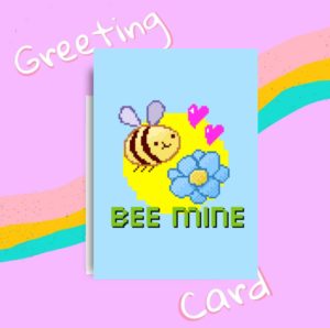 Greeting card for love birds