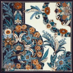 Art Nouveau Floral - Silk Bandana