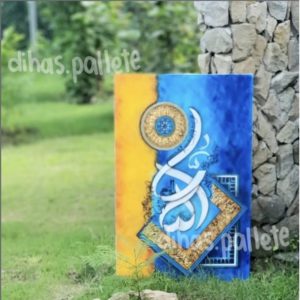 Blue And Yellow Painting On Canvas