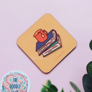 Books and Mug Coaster