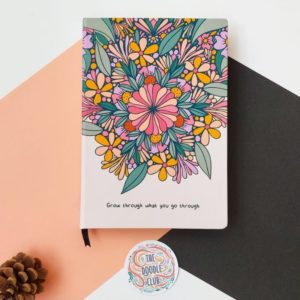 Grow Through Floral Journal – Pastel Pink