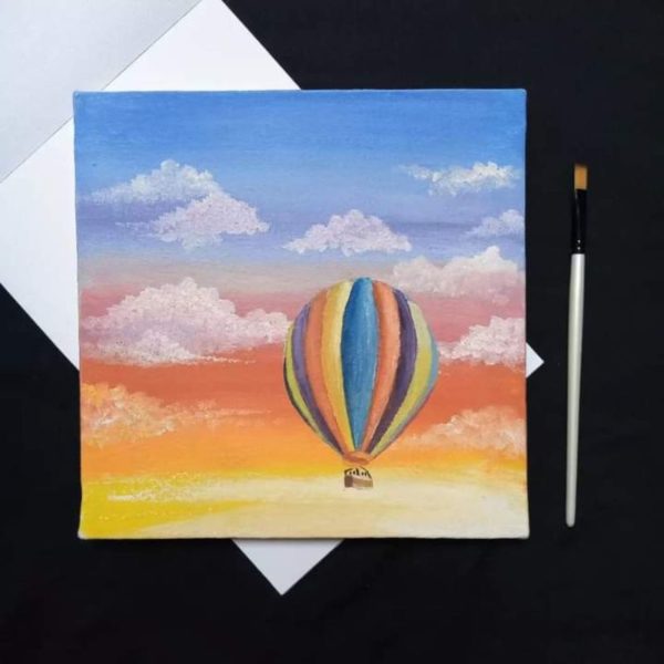 Hot Air Baloon Canvas Painting