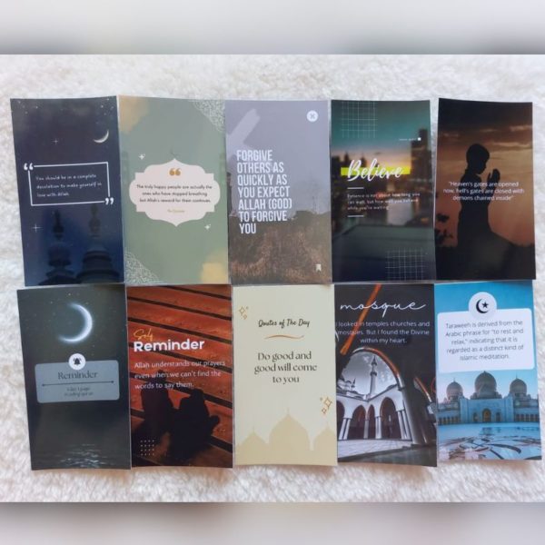 Islamic Bookmarks With Box