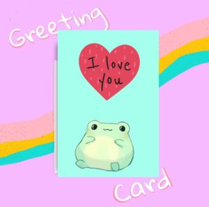 Beautiful Card with I Love You written