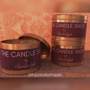 Golden Tin Scented Candles