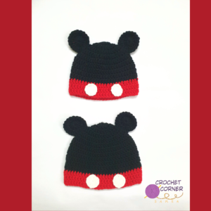 Crochet Mickey Mouse Cap