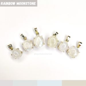 Rainbow Moonstone Pendants