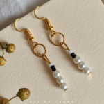 Bead Earrings - Moon