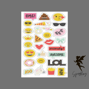 Cute Emoji Cutout Stickers