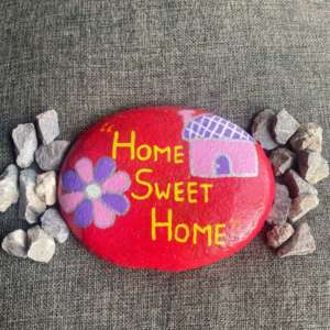 Home Sweet Home Painted Rock