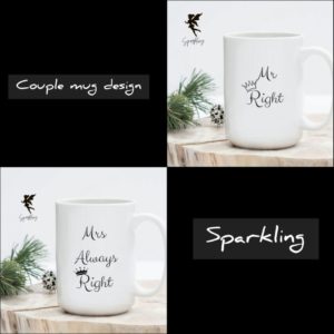 Couple mugs design