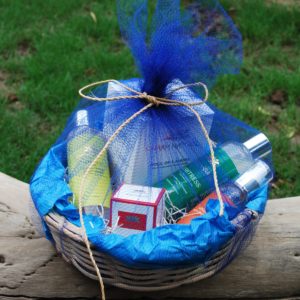 Gift Basket - Blue Round