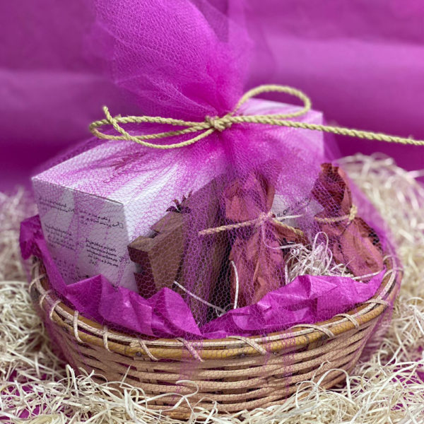 Gift Basket - Pink Round