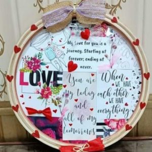 Handmade Frame with Quotation