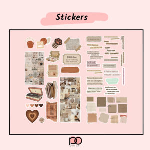 Matte Vintage Stickers For Journaling