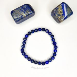 Lapis Lazuli Round Bead Bracelet