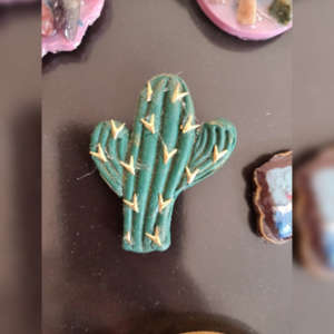 Cactus Clay Magnet