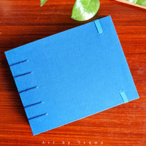 Coptic Stitch Bound Sketchbook - Blue Green
