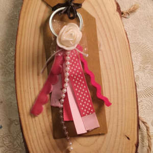 Pink Ribbon Keychain