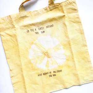 Yellow Sun Tote Bag