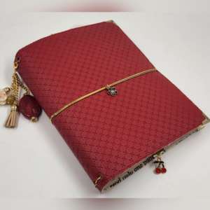 Red Velvet Faux Leather Journal