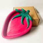 Hot Pink Strawberry Trinket Tray