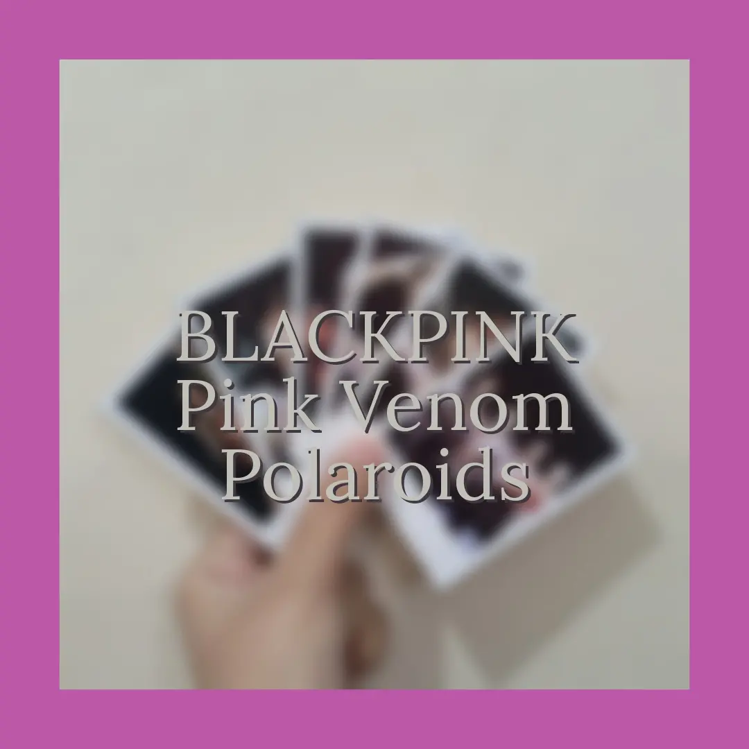 BLACKPINK Pink Venom Polaroids