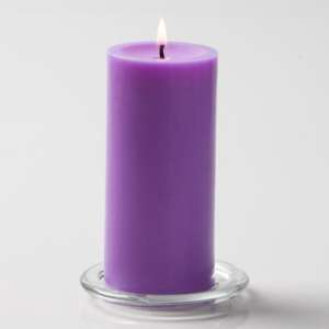 Purple Pillar Candle