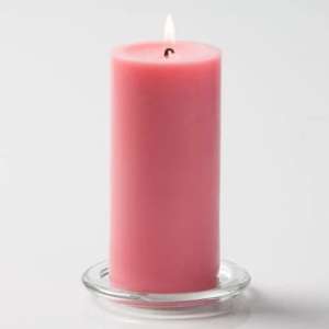 Pink Pillar Candle