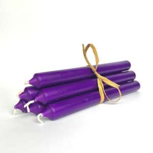 Pack of 6 Purple Wish Candles