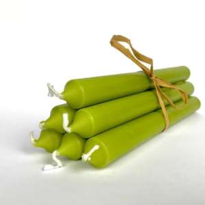 Pack of 6 Green Wish Candles