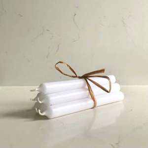 Pack of 6 White Candles