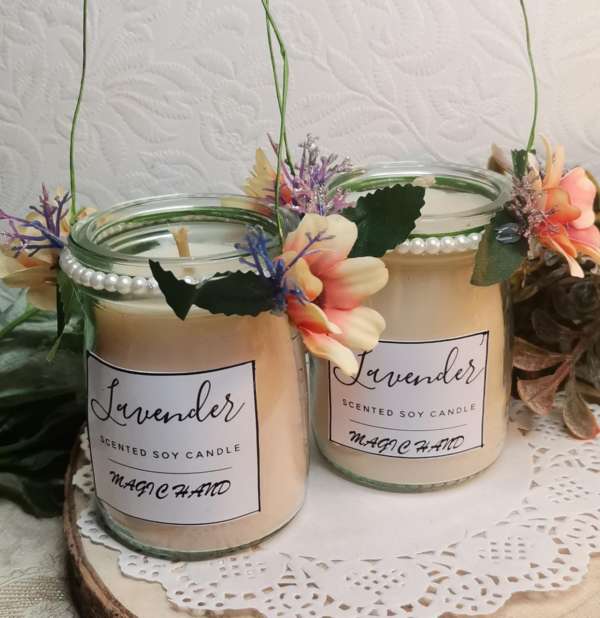 Orange Flower Lavender Candle