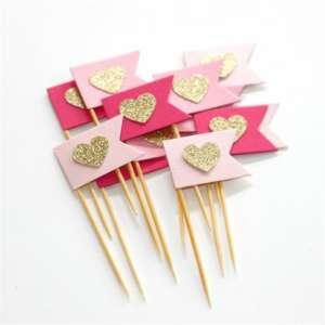 Small Flags Cake Toppers