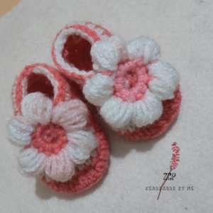 Pink Puff Flower Shoes S6