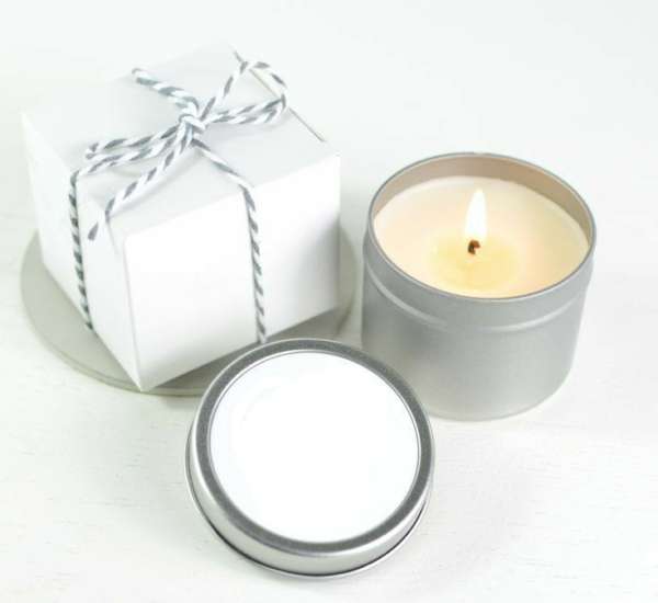 Silver Tin Scented Candle