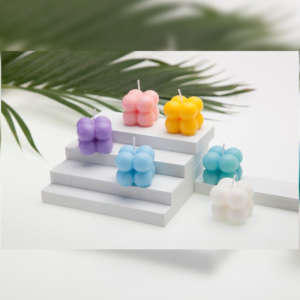 2 Mini Bubble Cube Candles