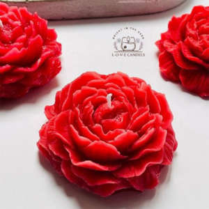 Red Peony Scented Candles