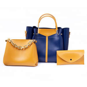 Bloom Closet – Blue 3 Pieces Handbag