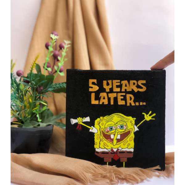 SpongeBob Degree Celebration Painting