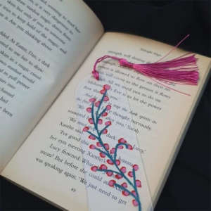 Pink Vines Bookmark