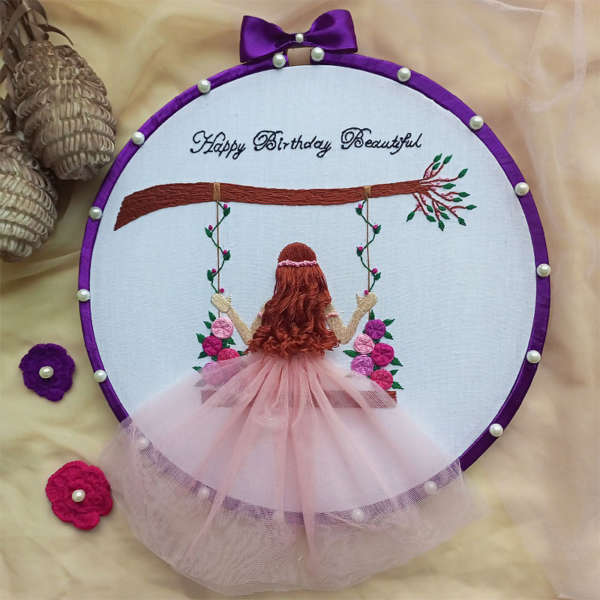 Birthday Embroidery Hoop