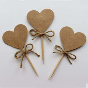 Heart Cupcake Toppers